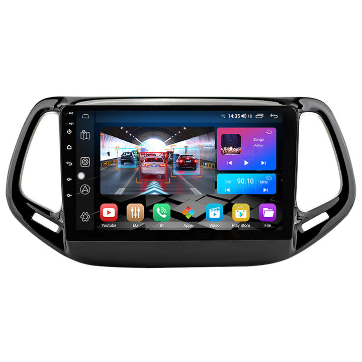 LEHX Android 12 Auto Car Radio Video Player for Jeep Compass 2 MP 2017-2019 GPS Navigation CarPlay Stereo 2Din Car DVD Player